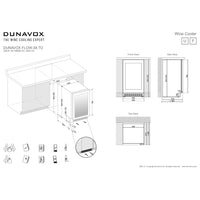 Dunavox Flow-38.TO Undercounter Wine Cooler - Available in 3 Colours