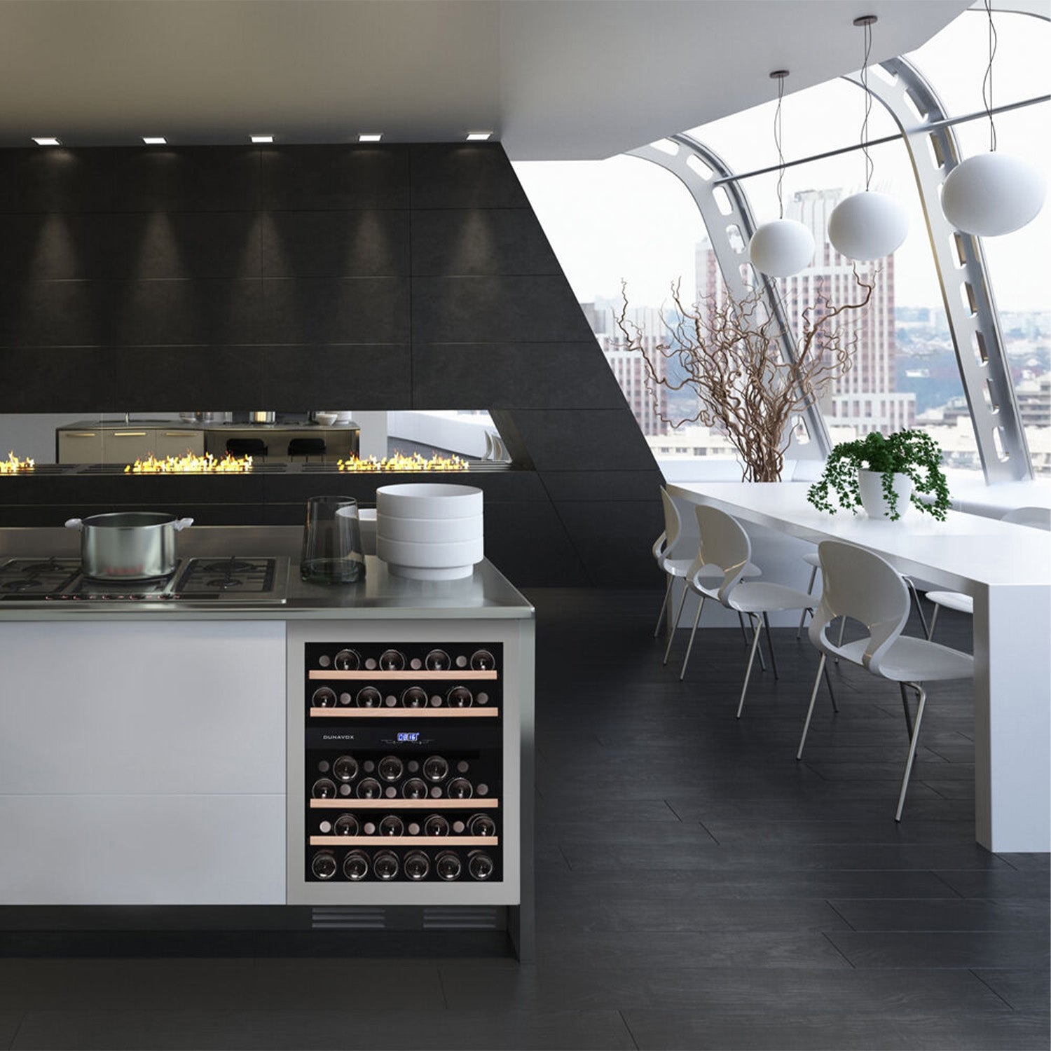 Dunavox Flow-45 Undercounter Wine Cooler - Available in 3 Colours