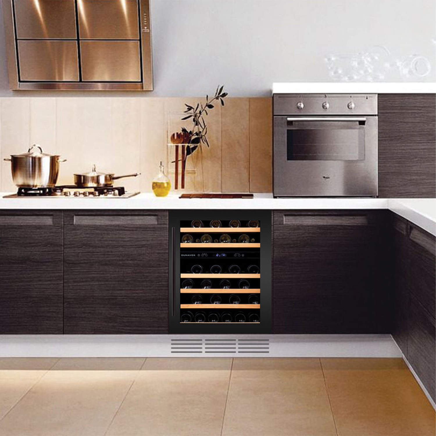 Dunavox Flow-46D Undercounter Wine Cooler - Available in 2 Colours