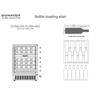 Dunavox Flow-46D Undercounter Wine Cooler - Available in 2 Colours