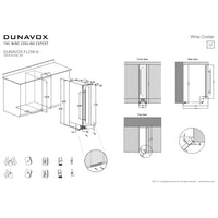 Dunavox Flow-9 Undercounter Wine Cooler - Available in 2 Colours