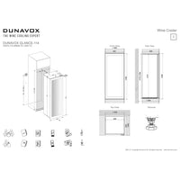 Dunavox Glance-114 Integrated Wine Cooler - Available in 3 Colours