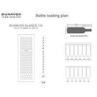 Dunavox Glance-114 Integrated Wine Cooler - Available in 3 Colours