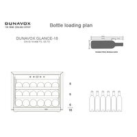 Dunavox Glance-18 Integrated Wine Cooler - Available in 2 Colours