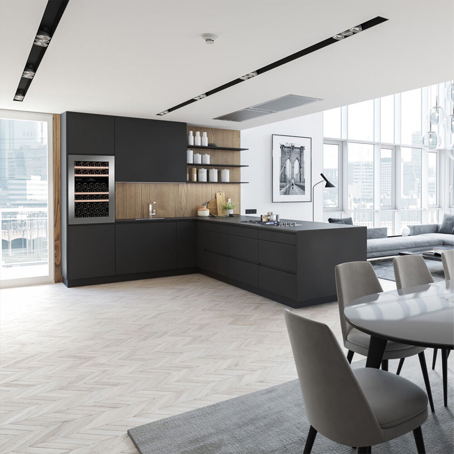 Dunavox Glance-49 Integrated Wine Cooler - Available in 3 Colours