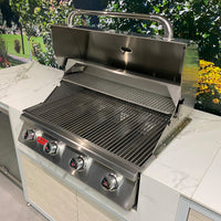 EO Outdoor Kitchen Including Bull BBQ Lonestar Gas Grill and Fridge - Ex Display Model