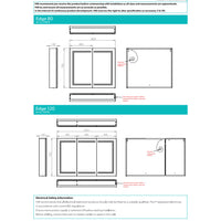 HIB Edge LED Demisiting Aluminium Mirrored Cabinet With Integrated Charging Sockets