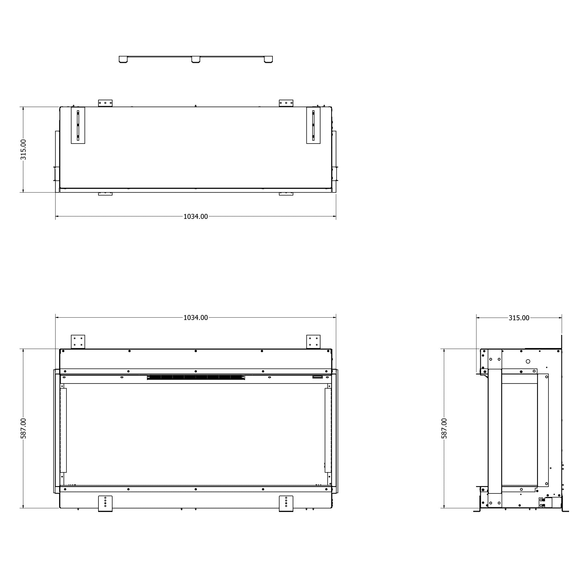 Evonic E-lectra 1000 Electric Fire - Black Edition