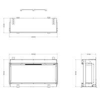 Evonic E-lectra 1000 Electric Fire - Black Edition