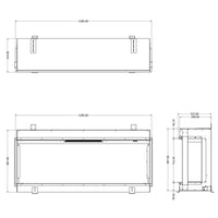Evonic E-lectra 1250 Electric Fire - Black Edition