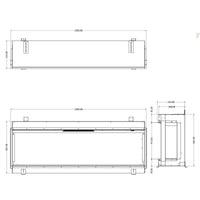 Evonic E-lectra 1500 Electric Fire - Black Edition