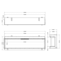 Evonic E-lectra 1800 Electric Fire - Black Edition