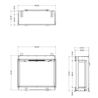 Evonic E-lectra 800T Electric Fire - Black Edition