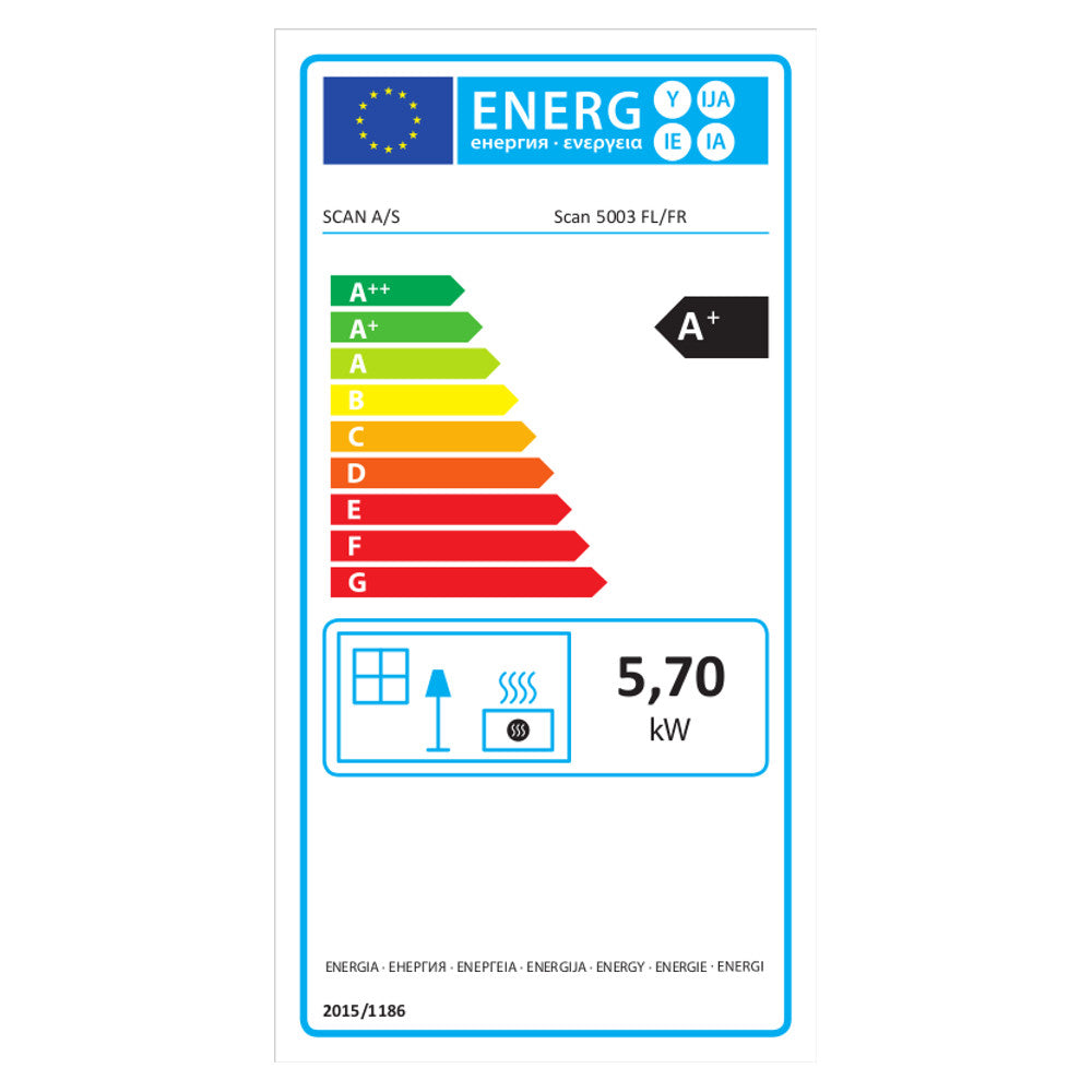 Scan 5003 Inset Wood Burning Stove - Includes Heat Shield & Convection Covers + Choice of Frame
