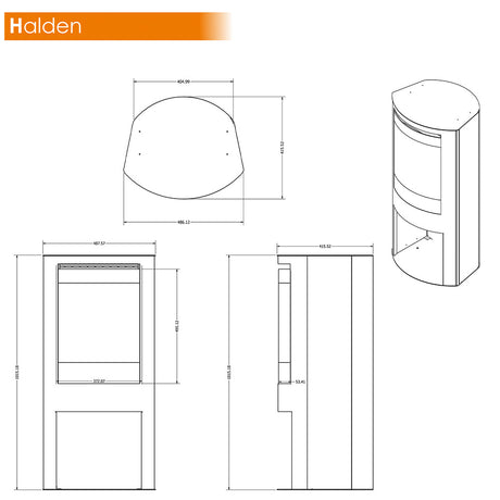 Evonic Halden Electric Stove