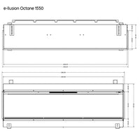 Evonic e-llusion Octane 1550 Electric Inset Fire