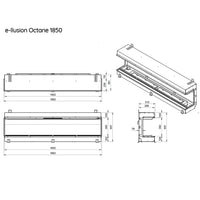 Evonic e-llusion Octane 1850 Electric Inset Fire