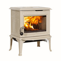 Jotul F100 ECO Wood Burning Stove - Ivory Enamel