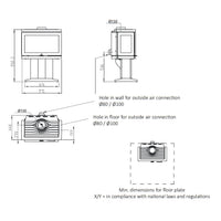 Jotul F620 P Black Wood Burning Stove