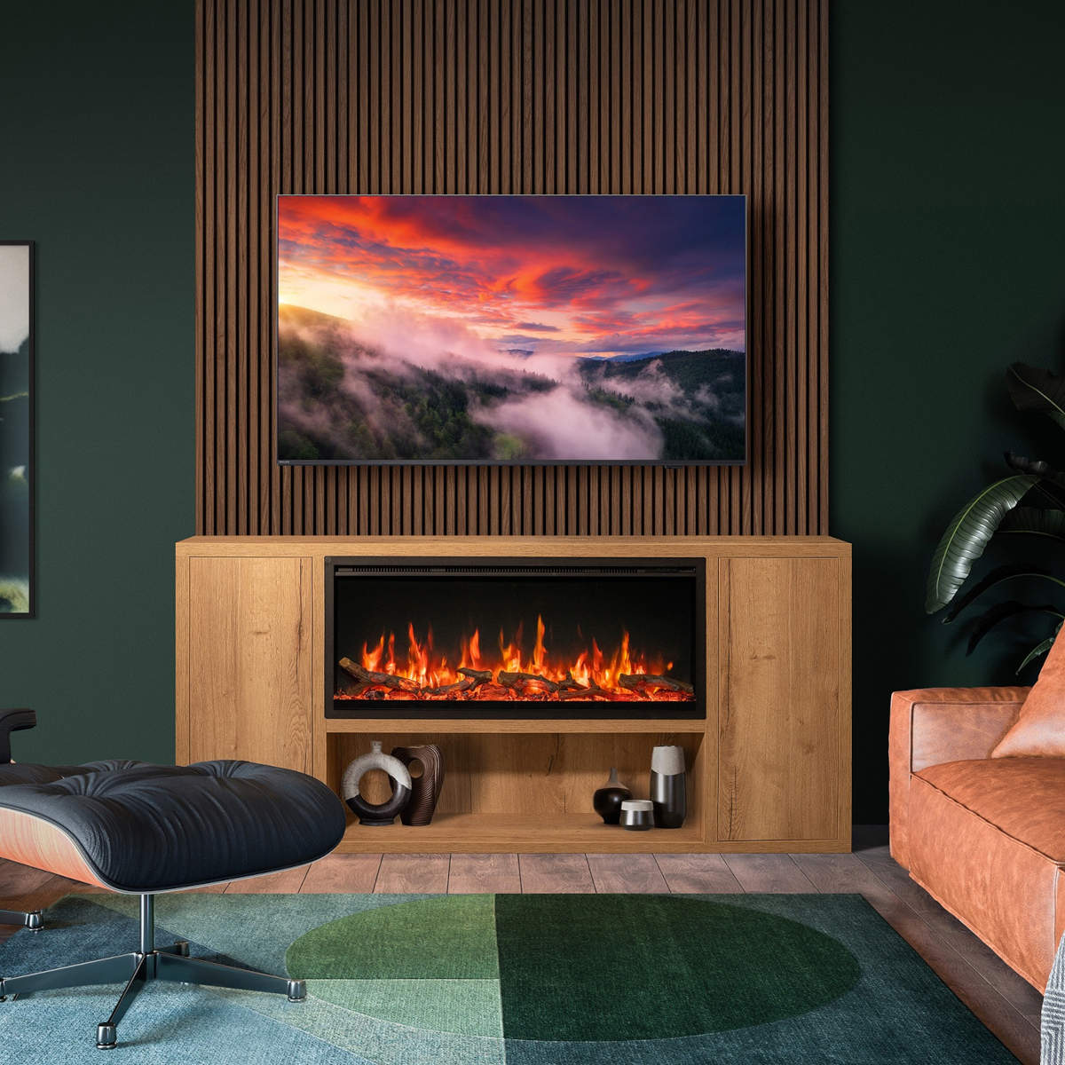Gazco FireFX Venezia Suite for Atmos Slim 105R Electric Fire