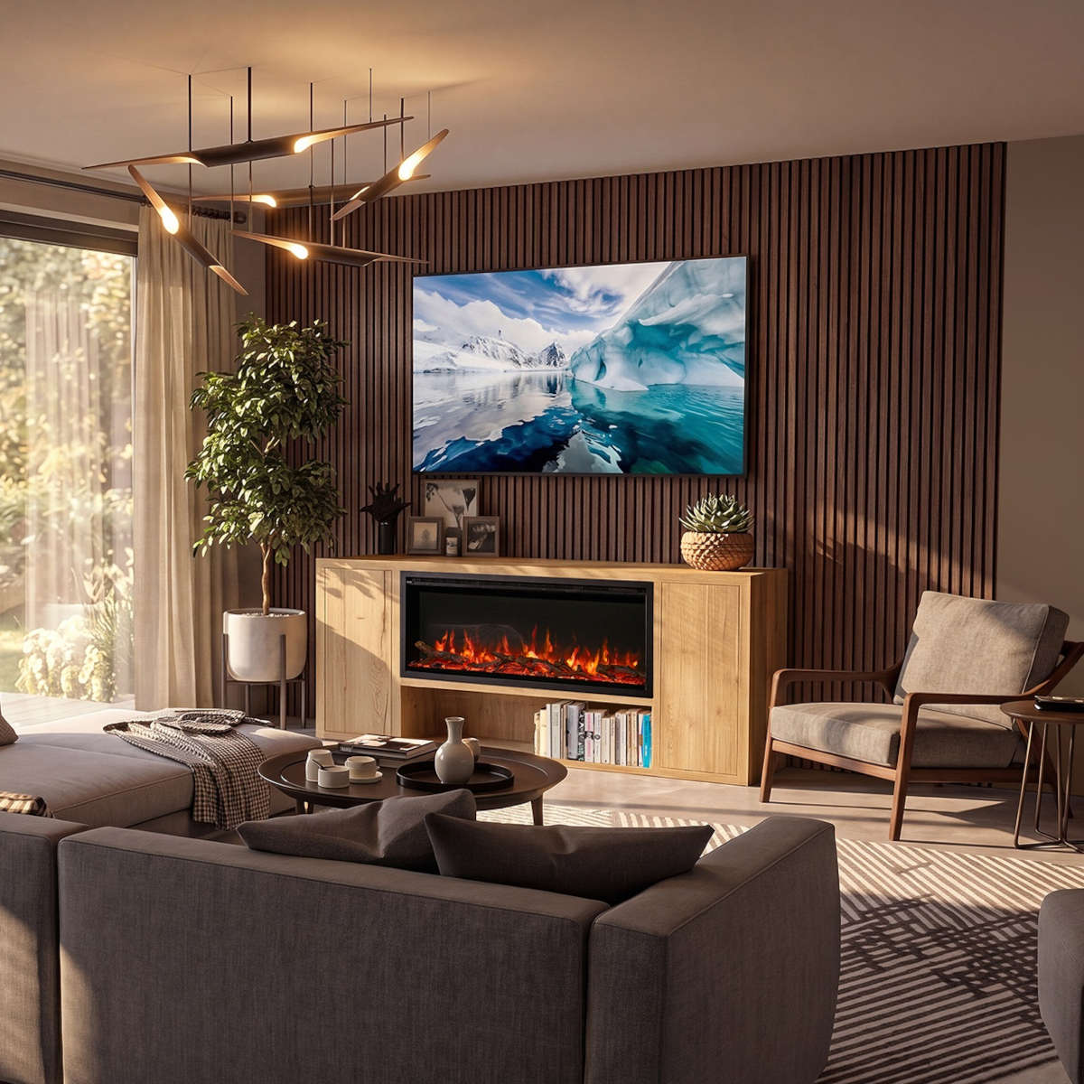 Gazco FireFX Venezia Suite for Atmos Slim 105R Electric Fire