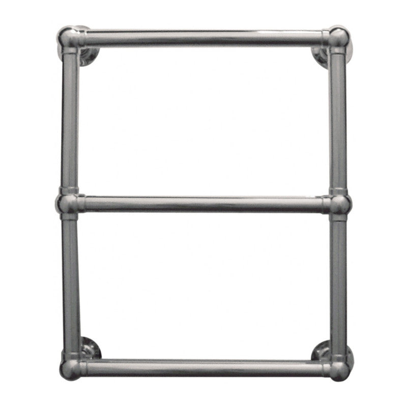 JIS - Fletching Traditional Heated Towel Rail - Polished Stainless Steel