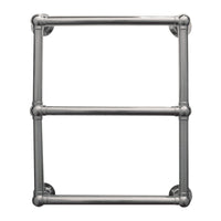 JIS - Fletching Traditional Heated Towel Rail - Polished Stainless Steel
