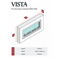 Focus Fireplaces Vista Electric Fire Suite