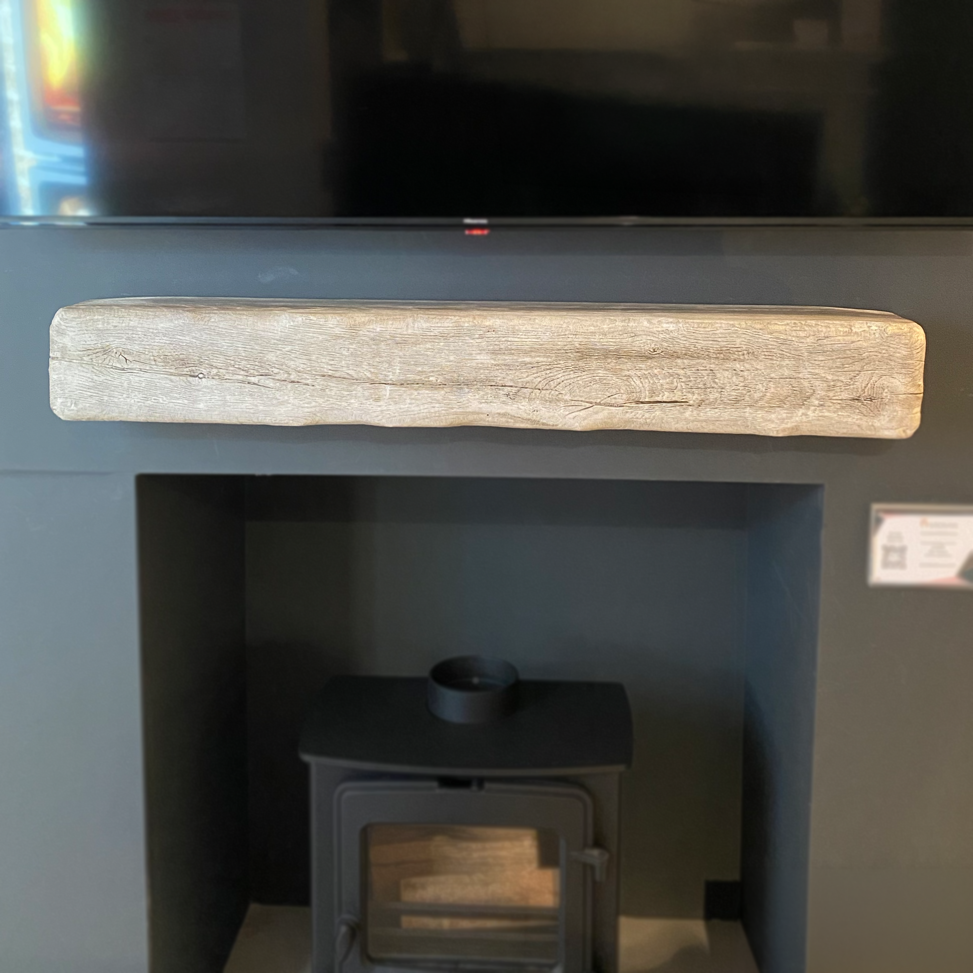 Focus Fires Cast Beam - Weathered Oak - 42 Inches - Ex Display