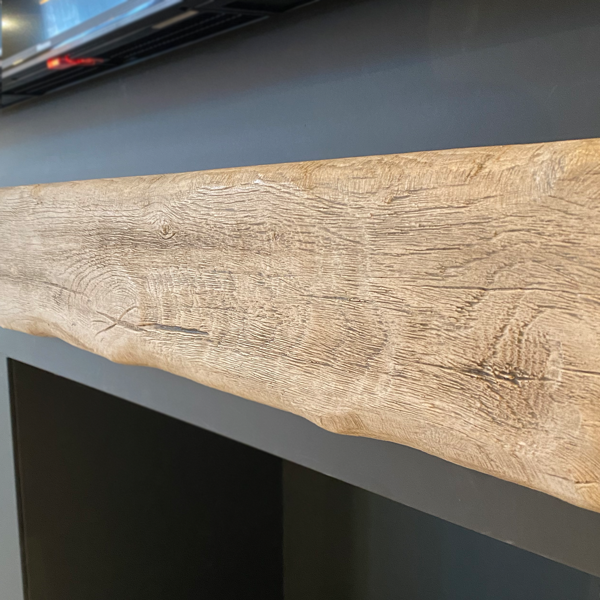 Focus Fires Cast Beam - Weathered Oak - 42 Inches - Ex Display