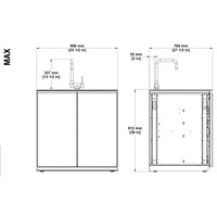 Fontana Ignes IGN-Aqua Sink – Modular Outdoor Kitchen - Available in 2 Sizes