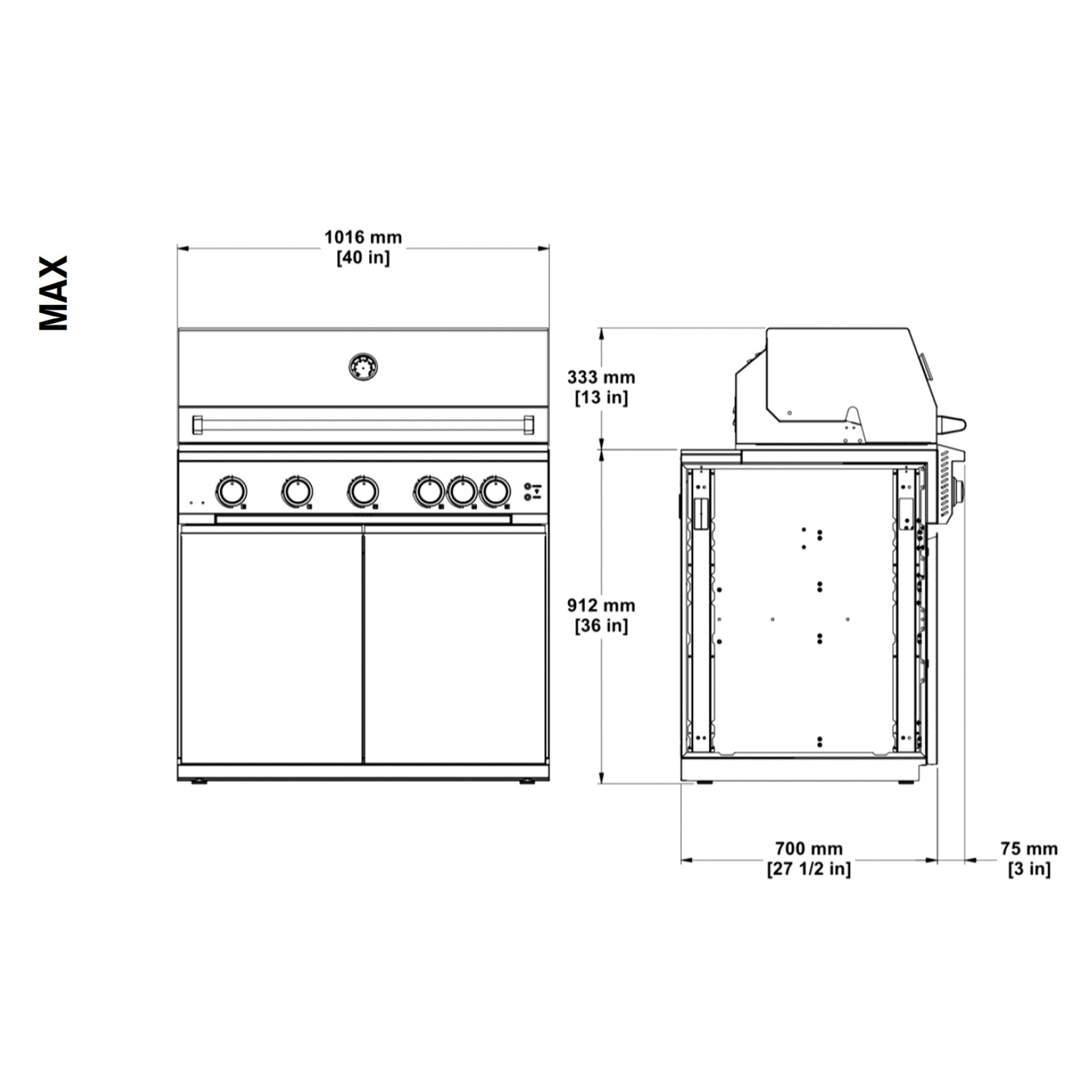 Fontana Ignes IGN-Flame MAX 5 Burner Gas BBQ – Modular Outdoor Kitchen
