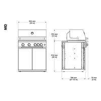 Fontana Ignes IGN-Flame MID 4 Burner Gas BBQ – Modular Outdoor Kitchen