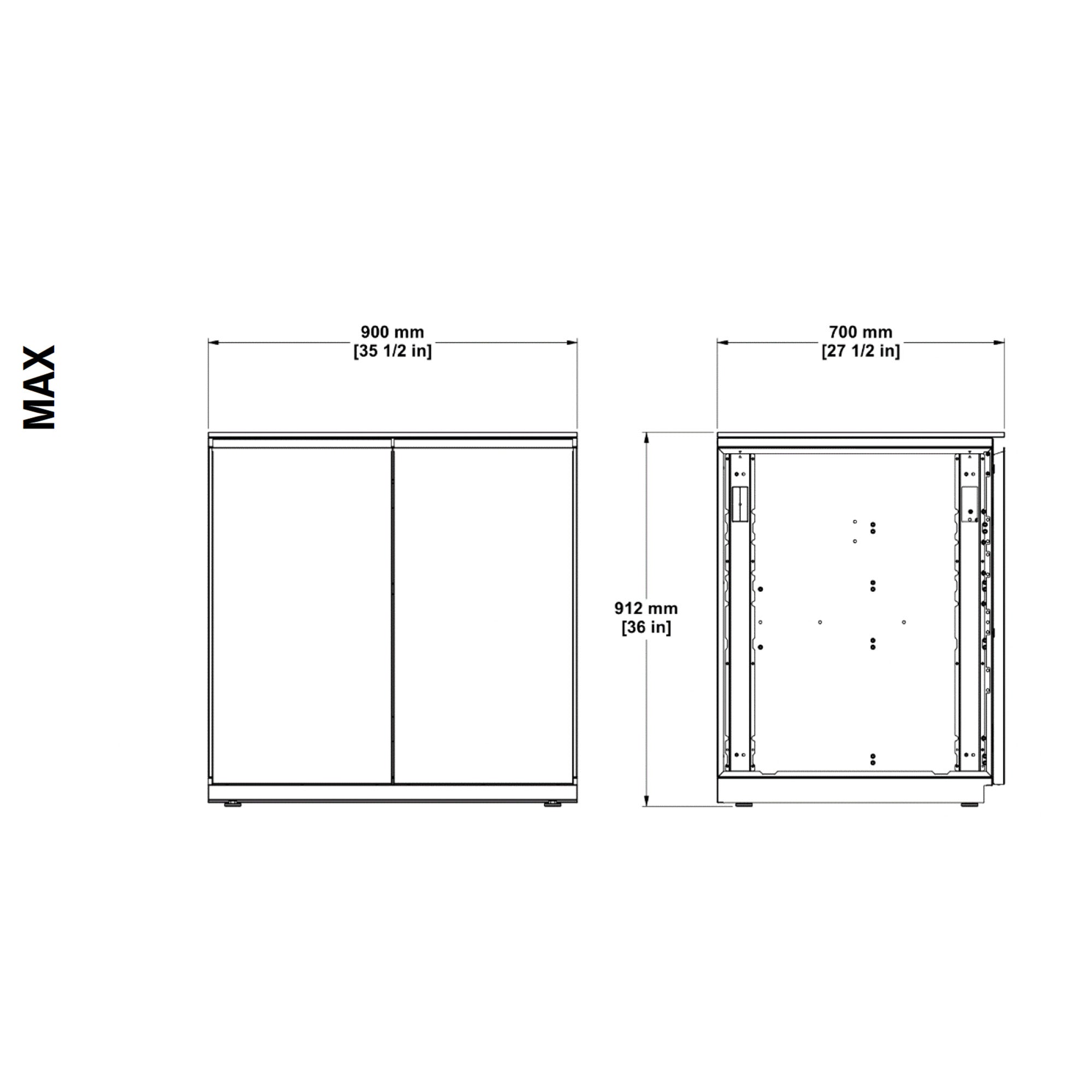 Fontana Ignes IGN-StoreBase – Modular Outdoor Kitchen - Available in 3 Sizes