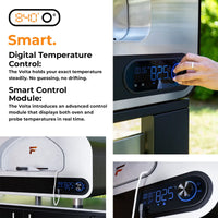 Fontana Volta 70 Duel Fuel Countertop Pizza Oven - Grey/White