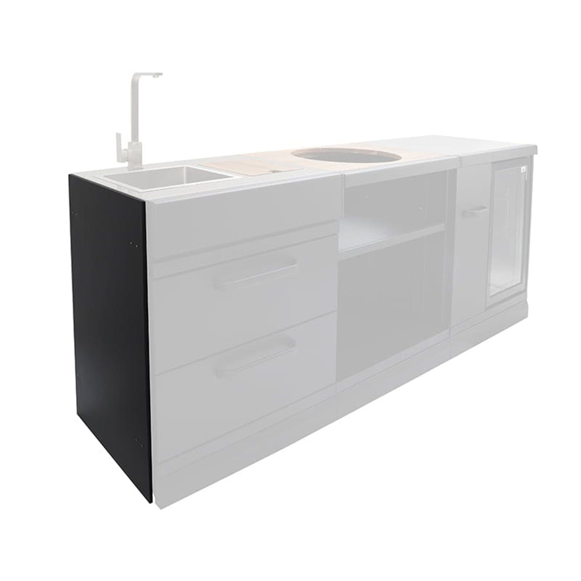 GRLLR Connect Side Unit Cover Plate – Modular Outdoor Kitchen