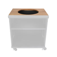 GRLLR Wooden Worktop for Connect Expansion Unit – Modular Outdoor Kitchen