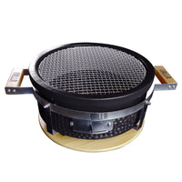 GRLLR Tokyo Shichirin Round Table BBQ - Black