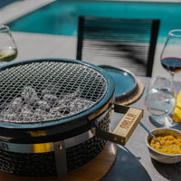 GRLLR Tokyo Shichirin Round Table BBQ - Black