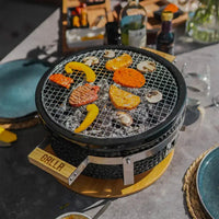 GRLLR Tokyo Shichirin Round Table BBQ - Black