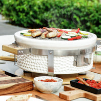 GRLLR Tokyo Shichirin Round Table BBQ - White