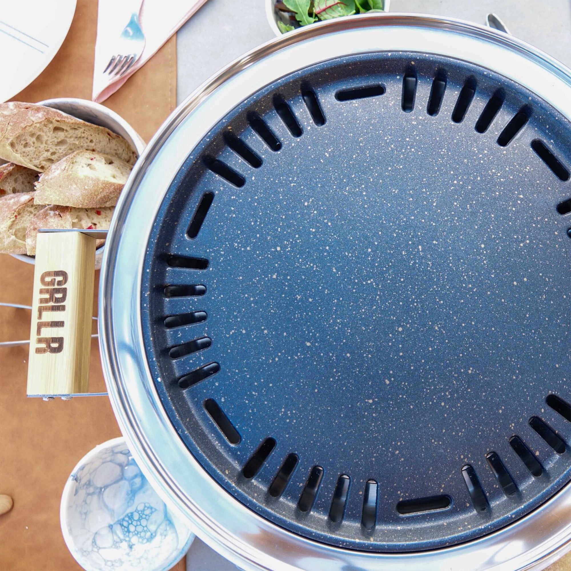 GRLLR Tokyo Shichirin Round Table BBQ - White