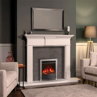Gazco FireFX Amara Electric Fire - Black and Chrome (Black Curved front)