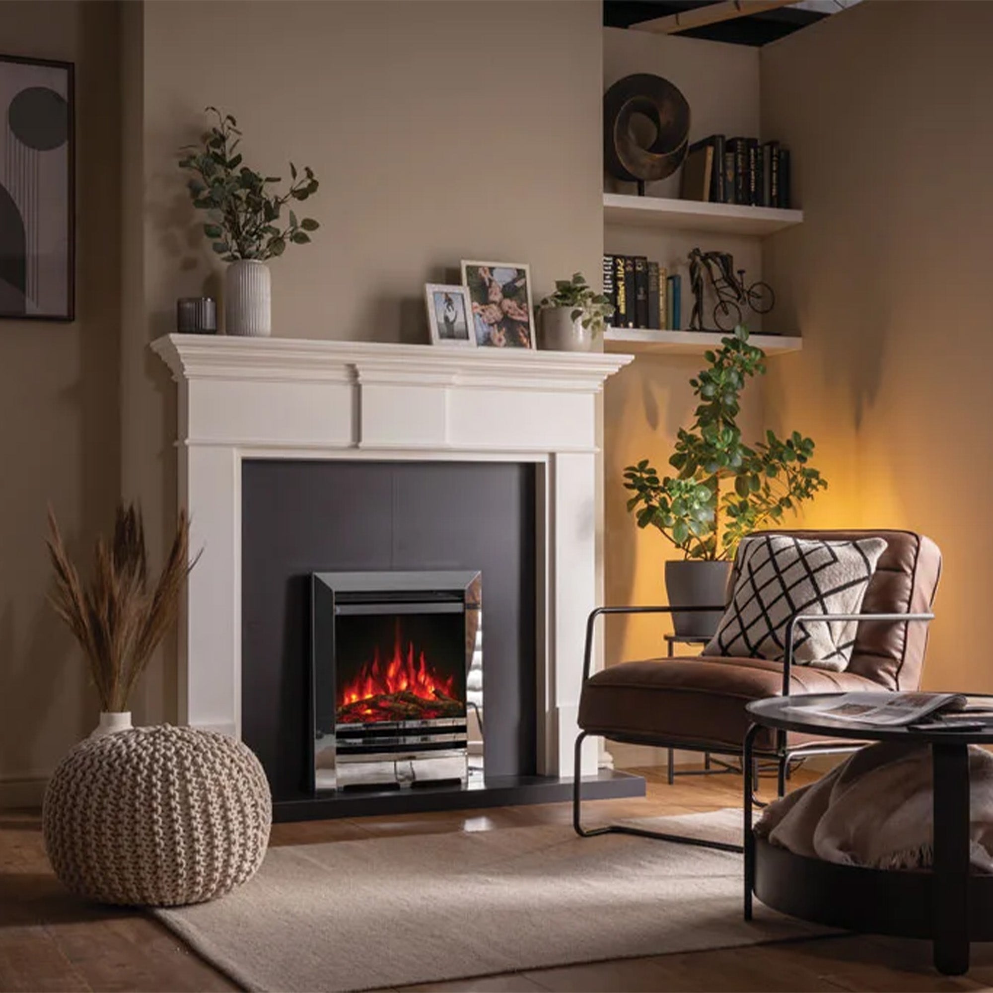 Gazco FireFX Anya Electric Fire - Chrome