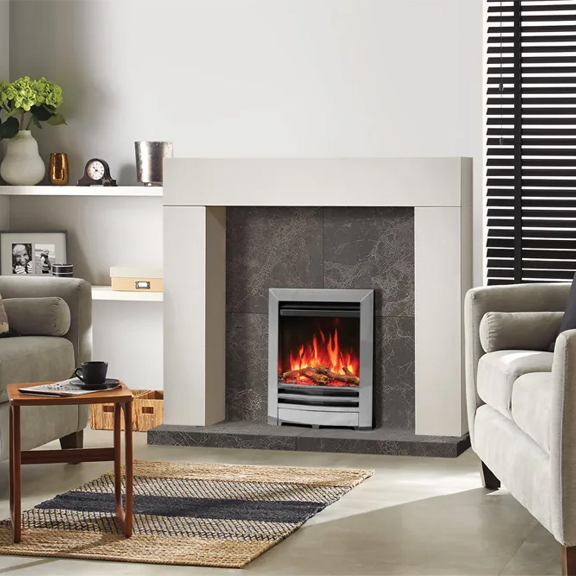 Gazco FireFX Anya Electric Fire - Chrome