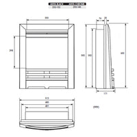 Gazco FireFX Anya Electric Fire - Chrome