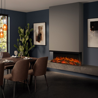 Gazco Onyx Avita 120RW Electric Fire with Luxury Logscape - Showroom Exclusive