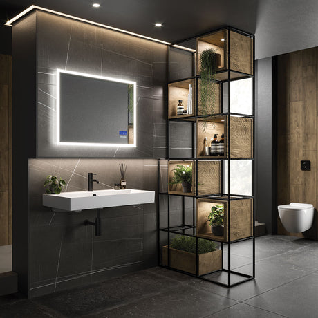HIB GlobePlus LED Illuminated Bathroom Mirror With Smart Connectivity