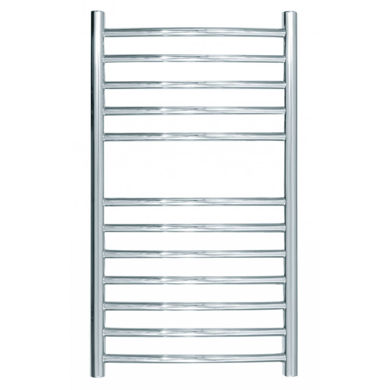 JIS - Camber Heated Towel Rail - Satin stainless steel