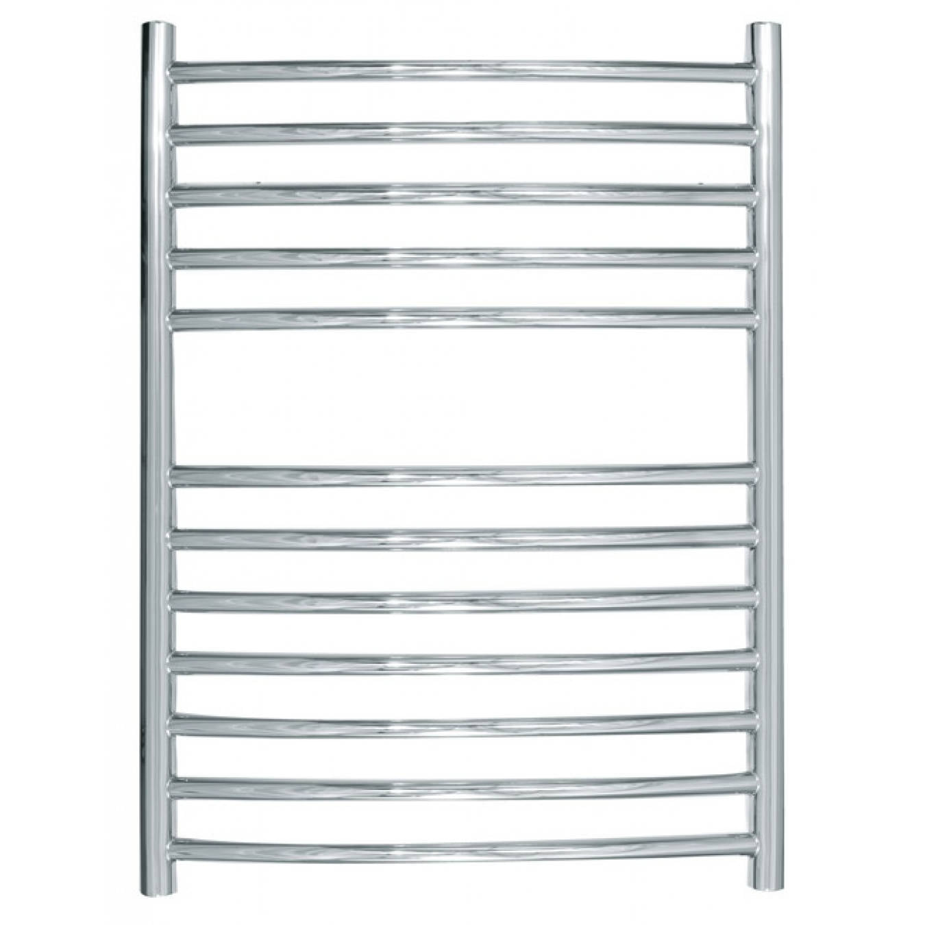 JIS - Camber Heated Towel Rail - Satin stainless steel